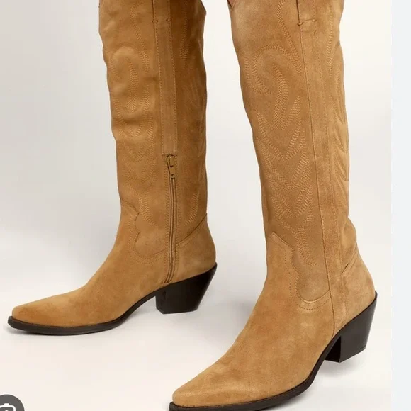 Brown Suede Matisse Agency Western Boot Size 7 *Worn Once* - Picture 6 of 7